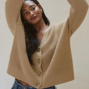 Cropped Cashmere Cocoon Cardigan NWT XXS